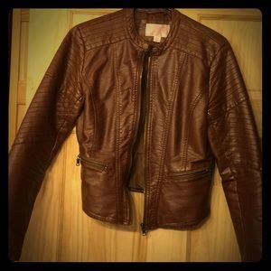 Faux leather jacket